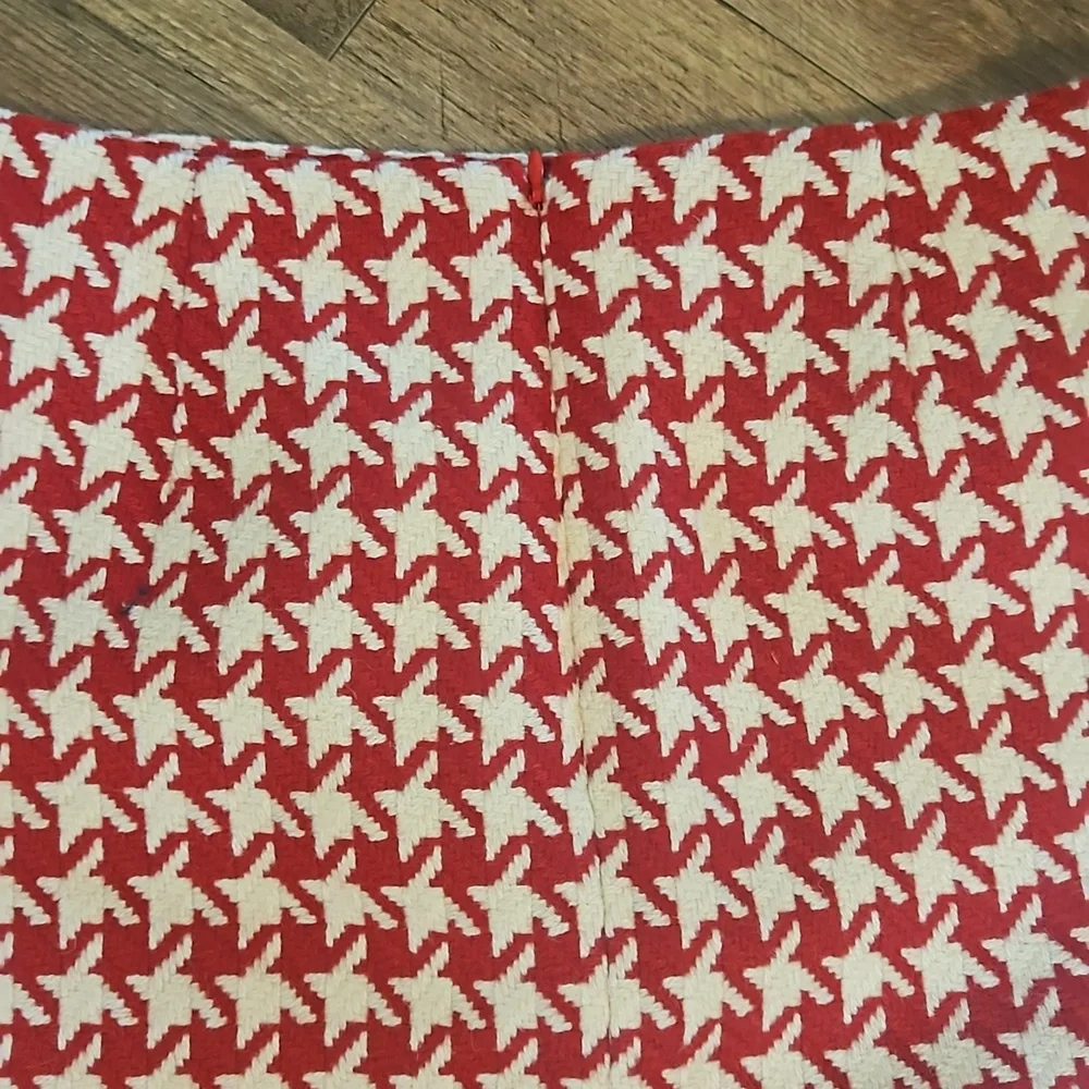 👗TALBOTS RED AND WHITE PENCIL SKIRT👗 - Picture 5 of 7